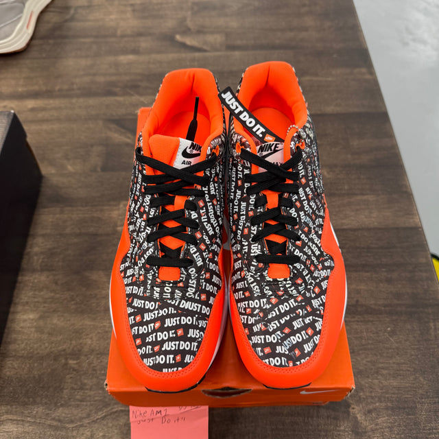 Just Do It Orange Nike Air Max 1 (USED, Replacement Box)