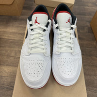White Gym Red Jordan 1 Low (USED, No Box)
