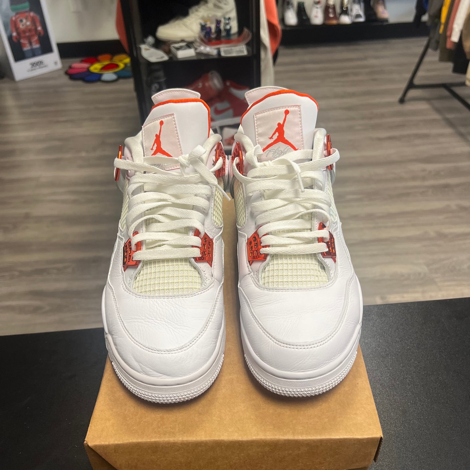Jordan 4 Retro Metallic Orange (USED, no Box)