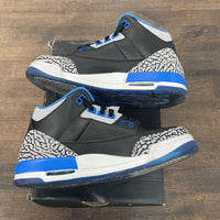 (GS) Sport Blue Jordan 3 (USED)