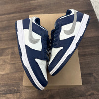 Summit White Midnight Navy Dunk Low (USED, No Box)