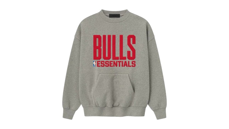 Fear of God Essentials Bulls Sport Crewneck Concrete Heather