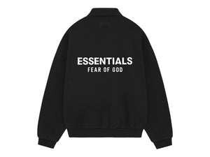 Fear of God Essentials Fleece Polo (FW24) Black