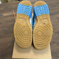 Off White Rubber Dunk UNC (USED, No Box)