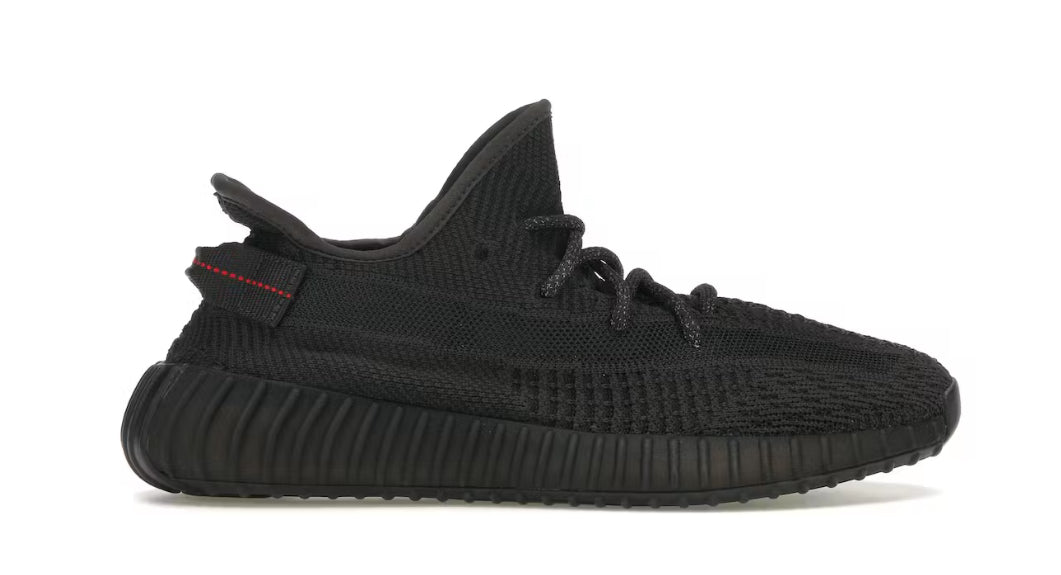 Black Static Yeezy 350 (Non-Refelctive) (New, Damaged Box)