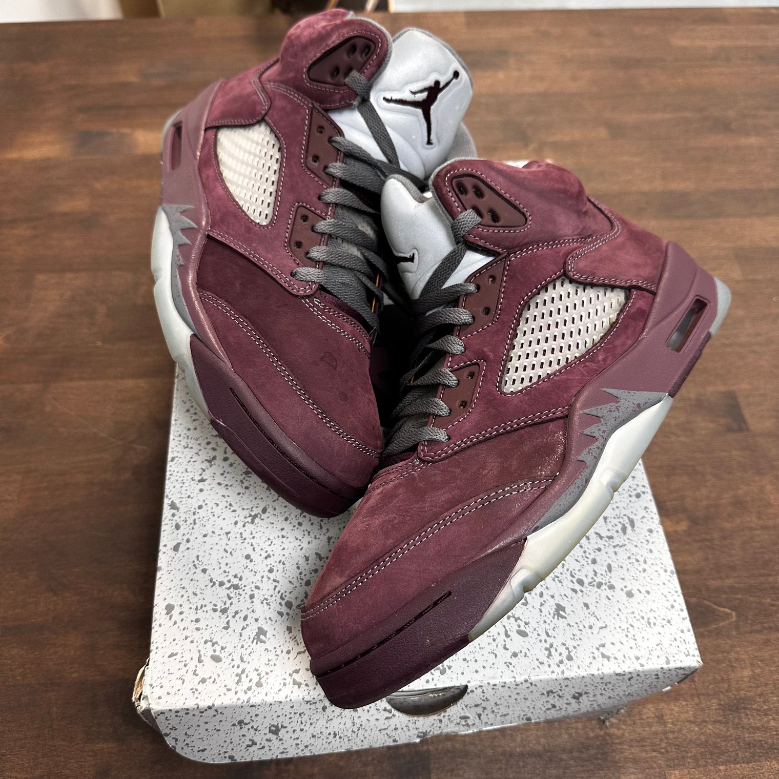 Burgundy Jordan 5 (USED)