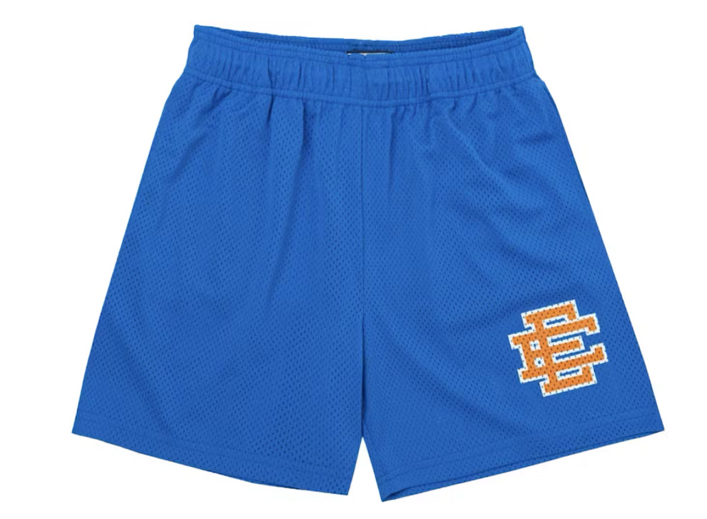 Eric Emanuel Electric Blue Lemonade Orange Mesh Short