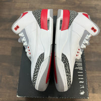 Fire Red Jordan 3 (USED, No Box Top)