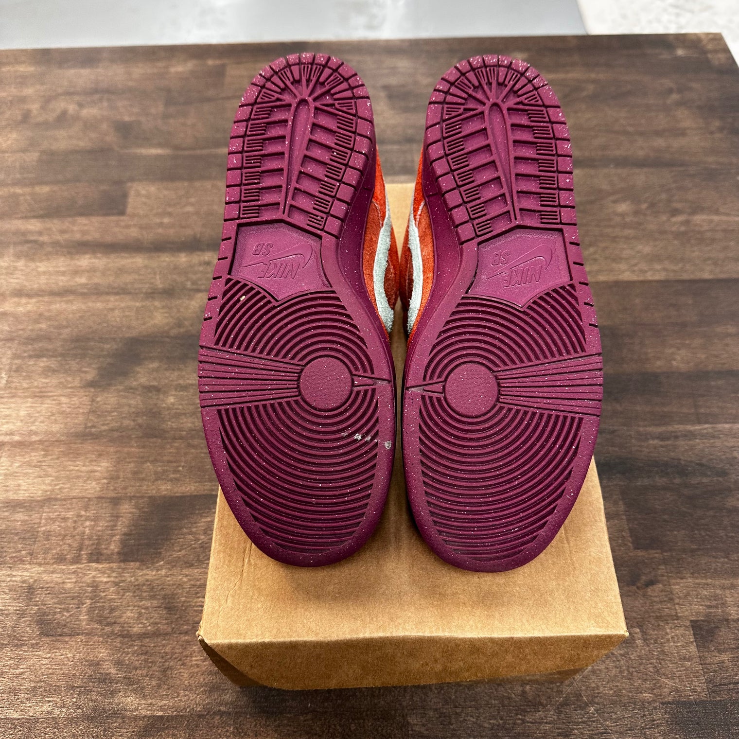 Mystic Red SB Dunk Low (USED, No Box)