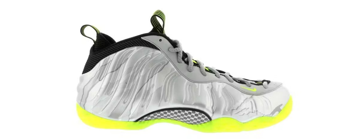 Silver Volt Camo Foamposite One