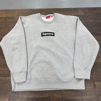 Supreme Box Logo Crewneck Heather Grey (FW22) (USED)