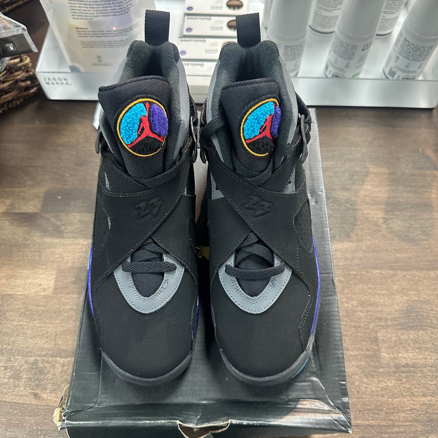 (GS) Aqua Jordan 8 (Damaged Box)