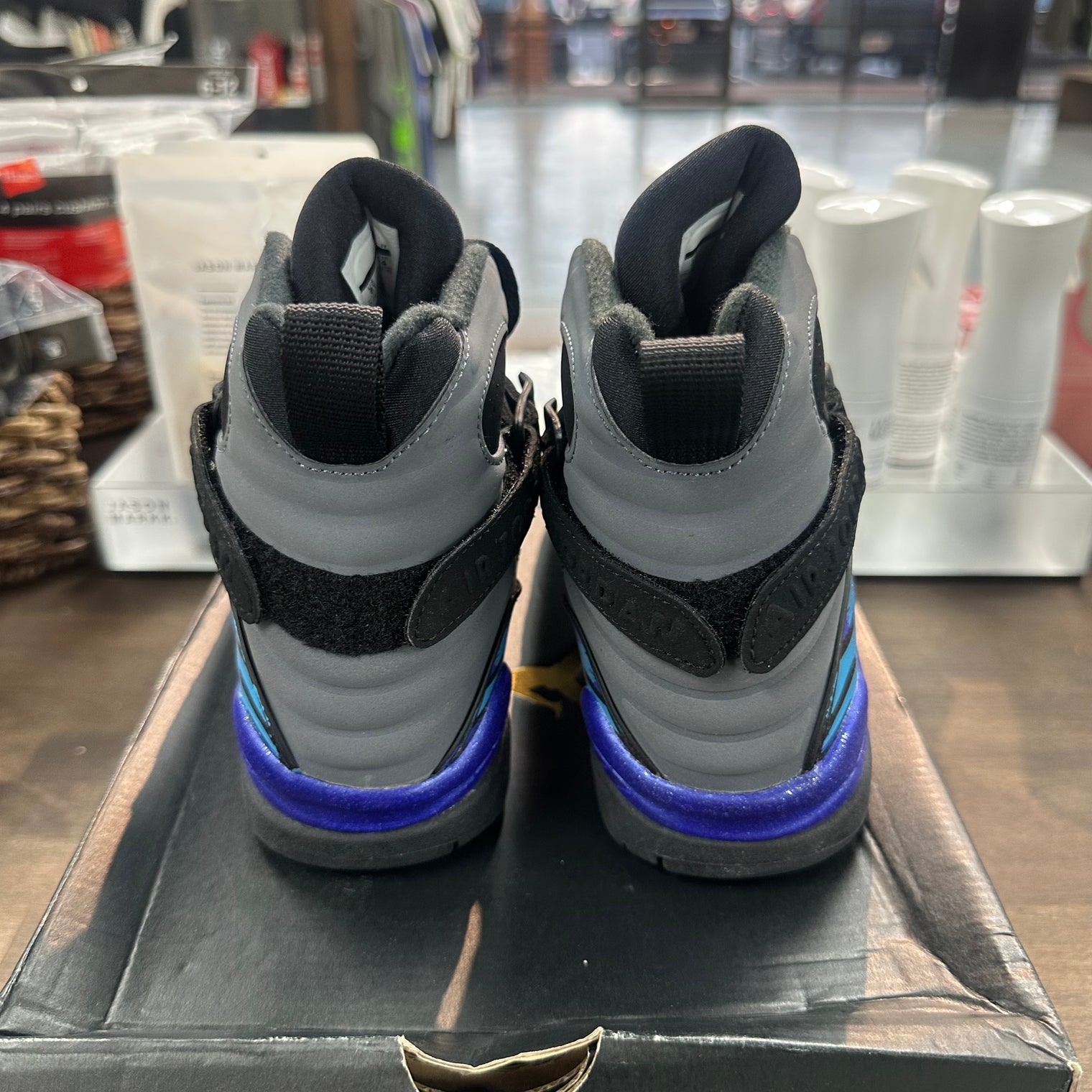 (GS) Aqua Jordan 8 (Damaged Box)