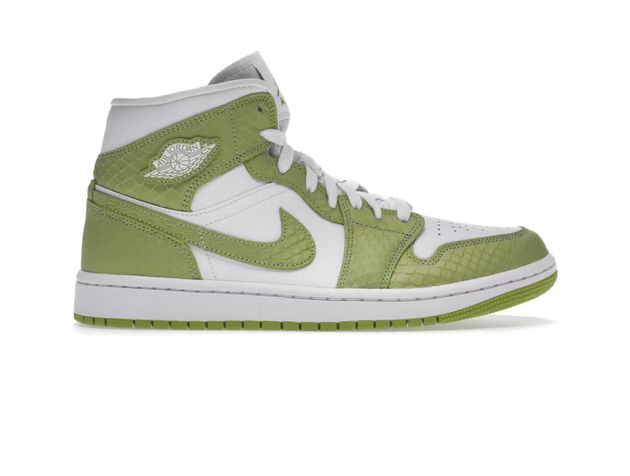 Green Python Jordan 1 Mid (W)