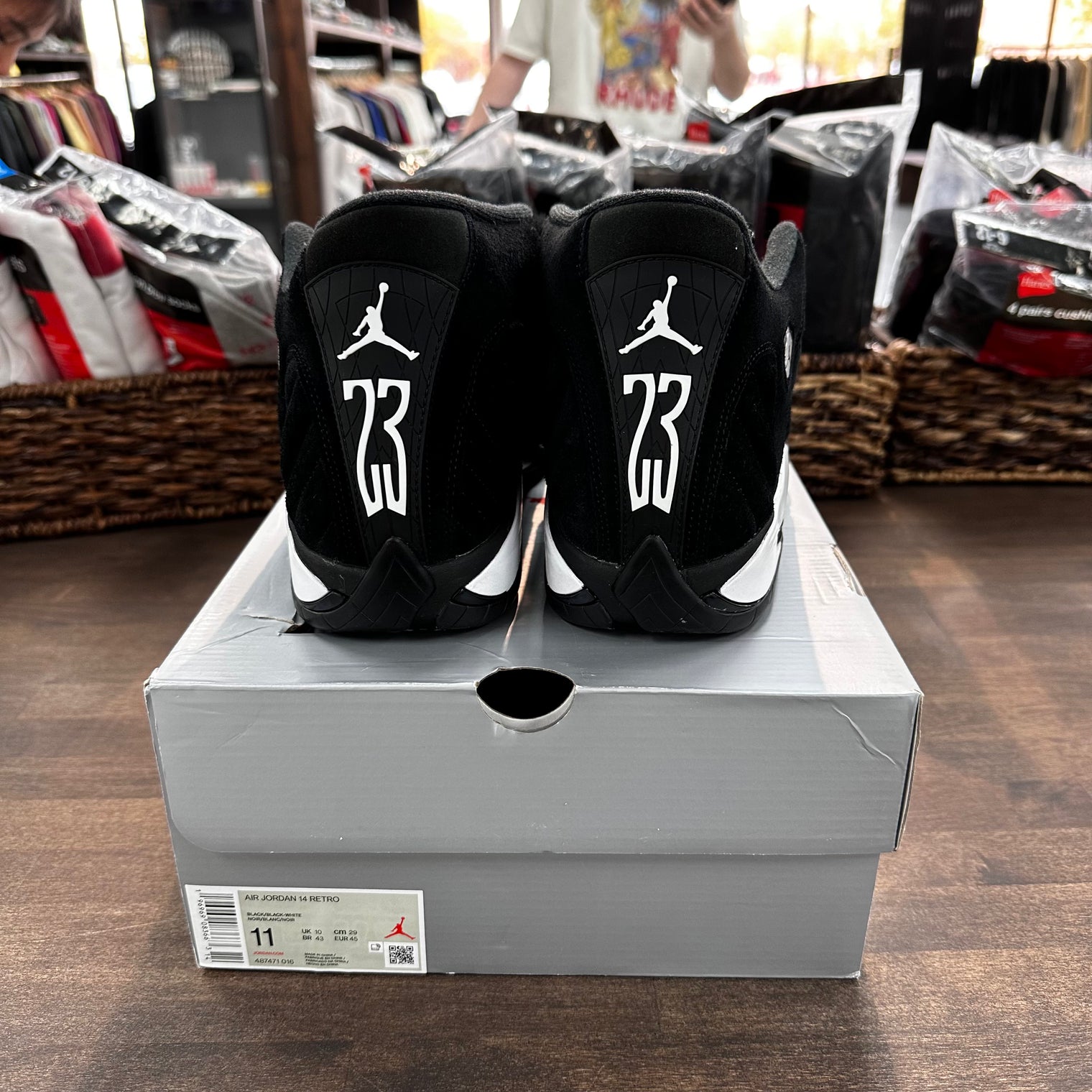 White Black Jordan 14 (USED)