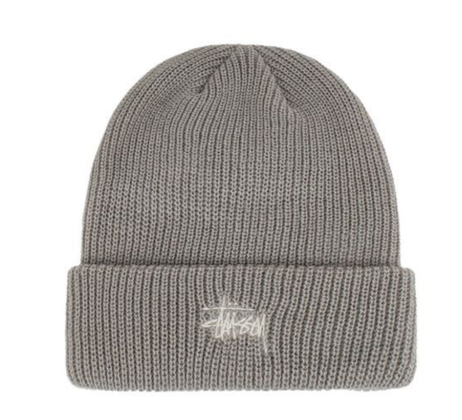 Stussy Basic Cuff Beanie Light Grey