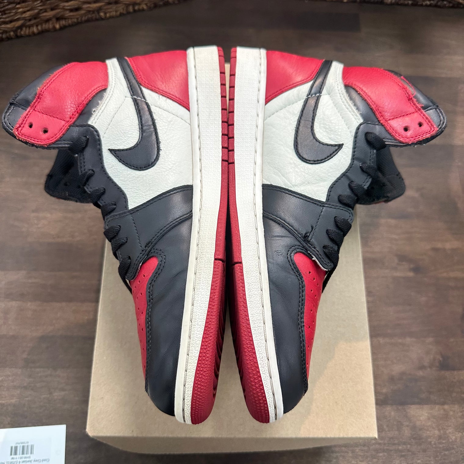 Bred Toe Jordan 1 High (USED, No Box)