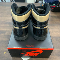 Black Metallic Gold Jordan 1 High (USED,No Box Top)