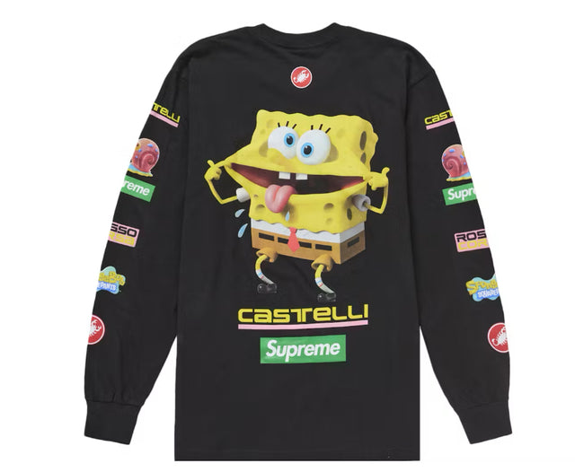 SpongeBob Supreme Castelli Racing L/S Tee Black