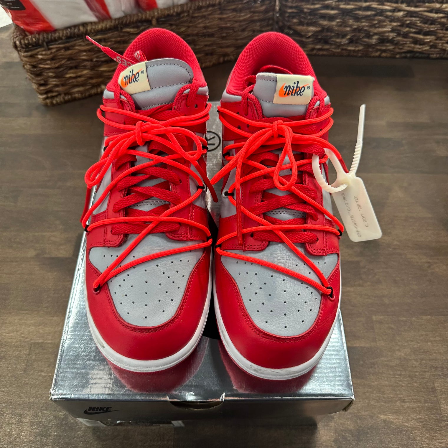Nike Off White Dunk University Red UNLV (USED)