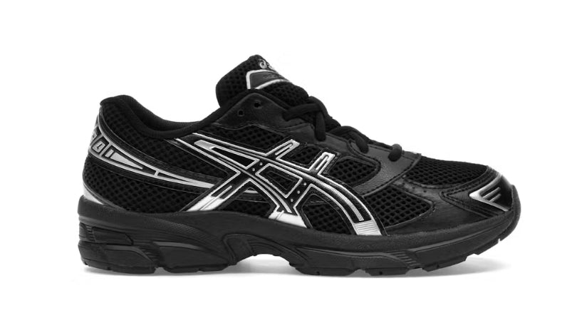 (GS) Black Pure Silver ASICS Gel-1130