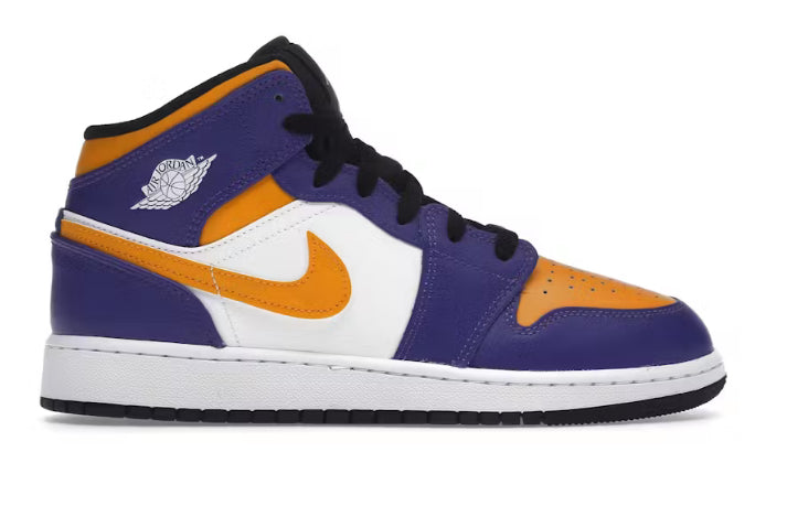 Laker Jordan 1 Mid (2022) (GS)
