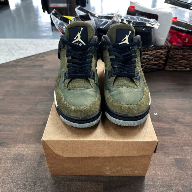 Craft Olive Jordan 4 Retro (USED,NO BOX)