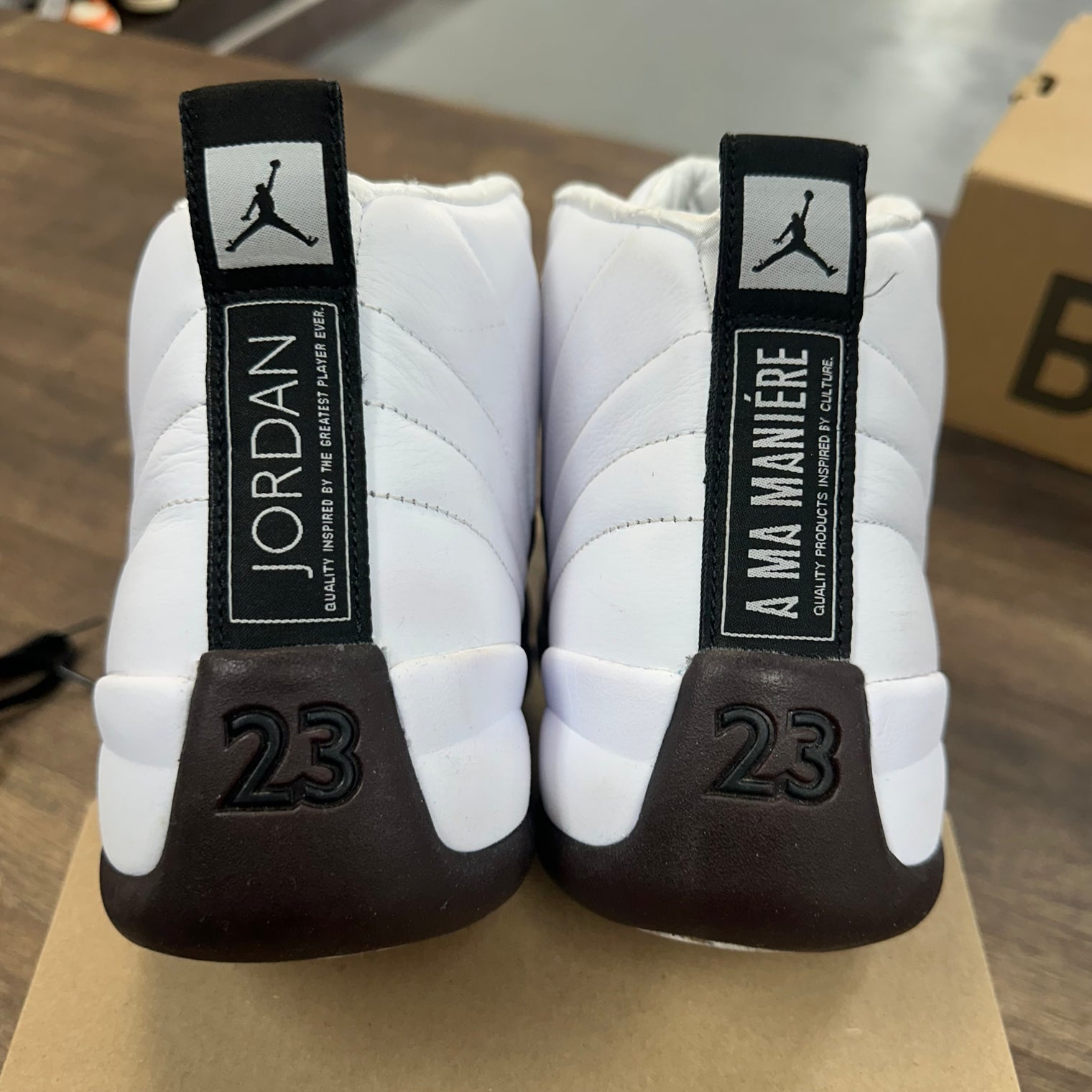 A Ma Maniere Burgundy Jordan 12 (W) (USED, No Box)