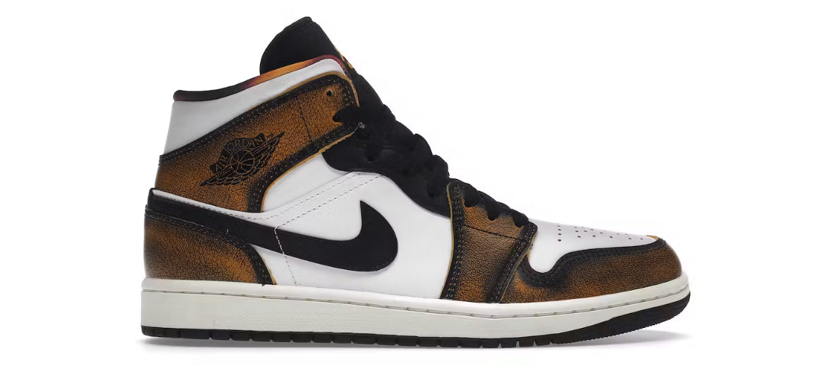 Orange Wear Away Jordan 1 Mid (No lid)