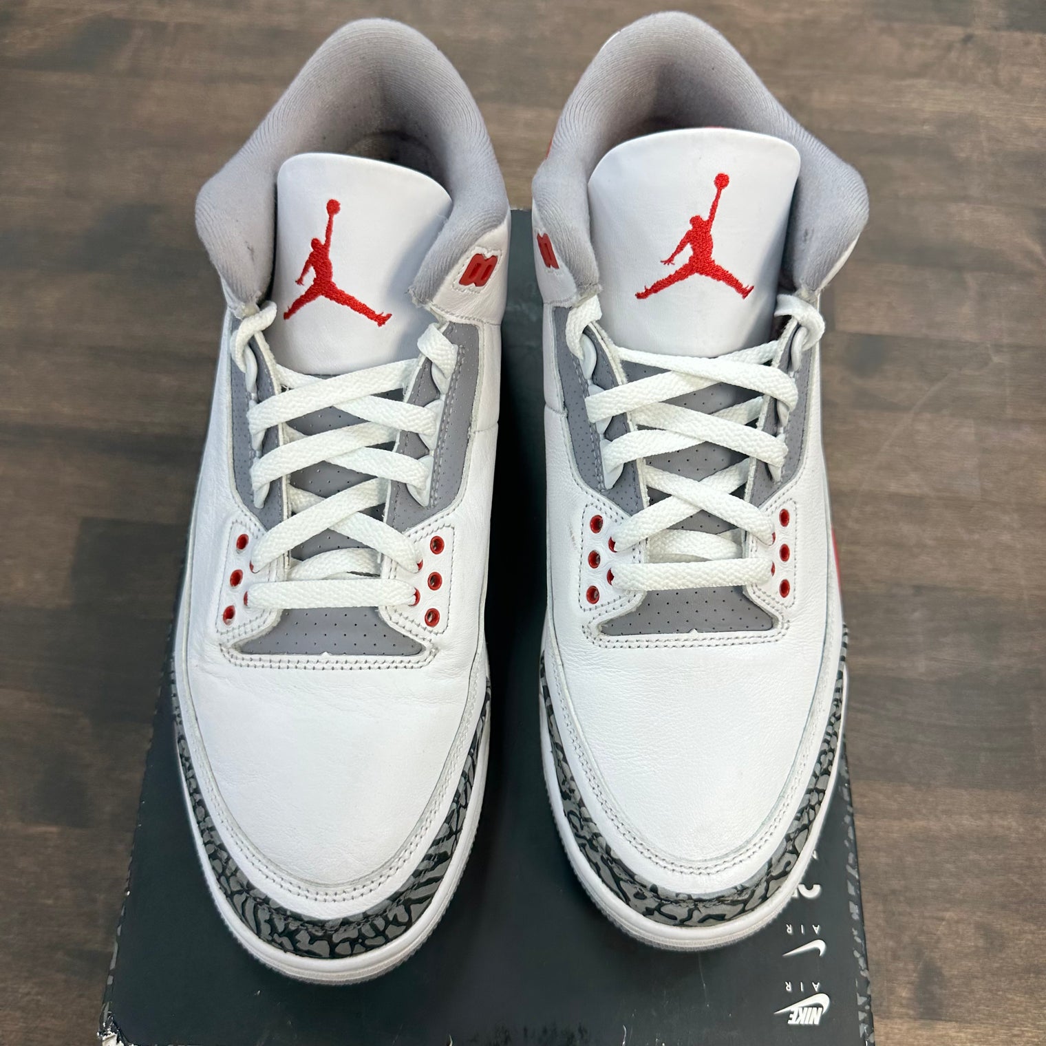 Fire Red Jordan 3 (USED, No Box Top)