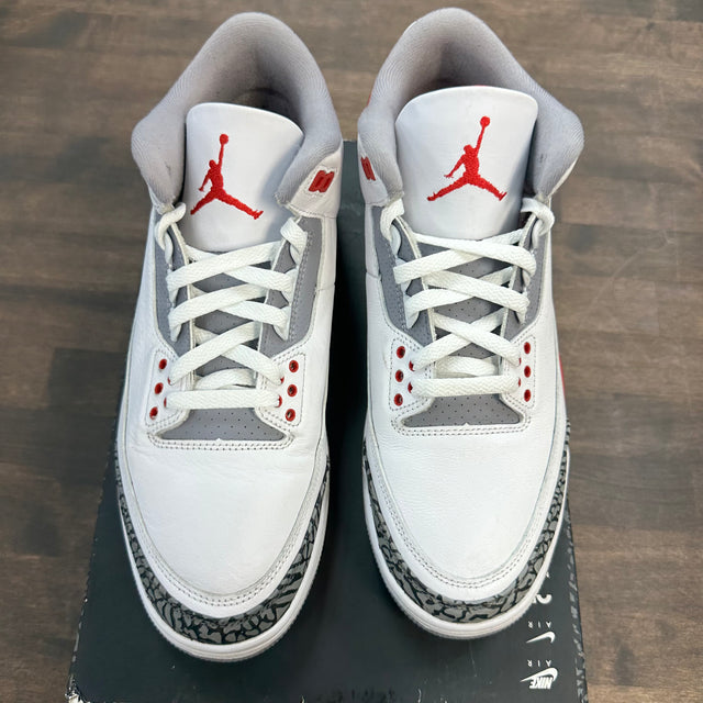 Fire Red Jordan 3 (USED, No Box Top)