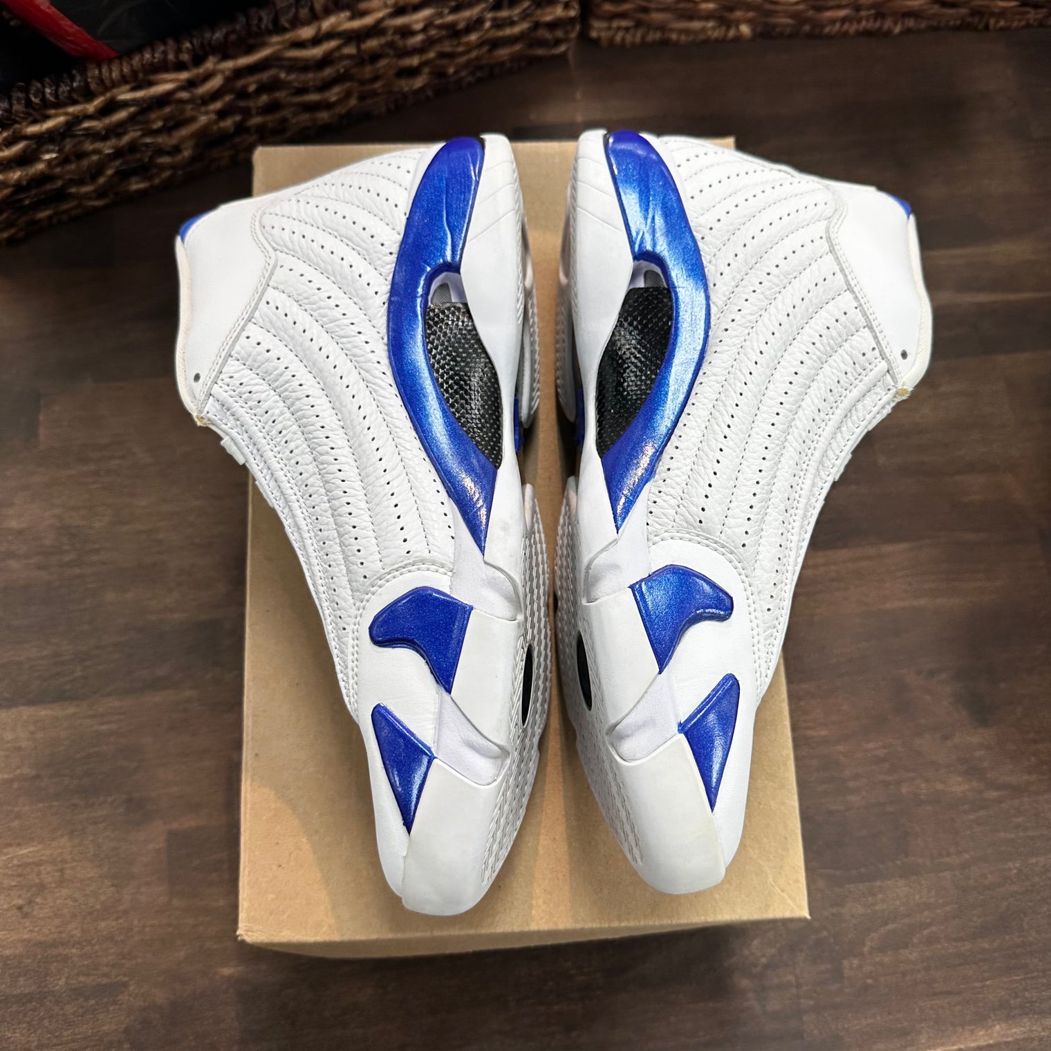 White Hyper Royal Jordan 14 (USED,No Box)