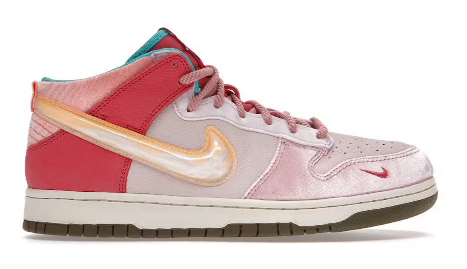 Strawberry Milk Social Status SB Dunk Mid (No Box)