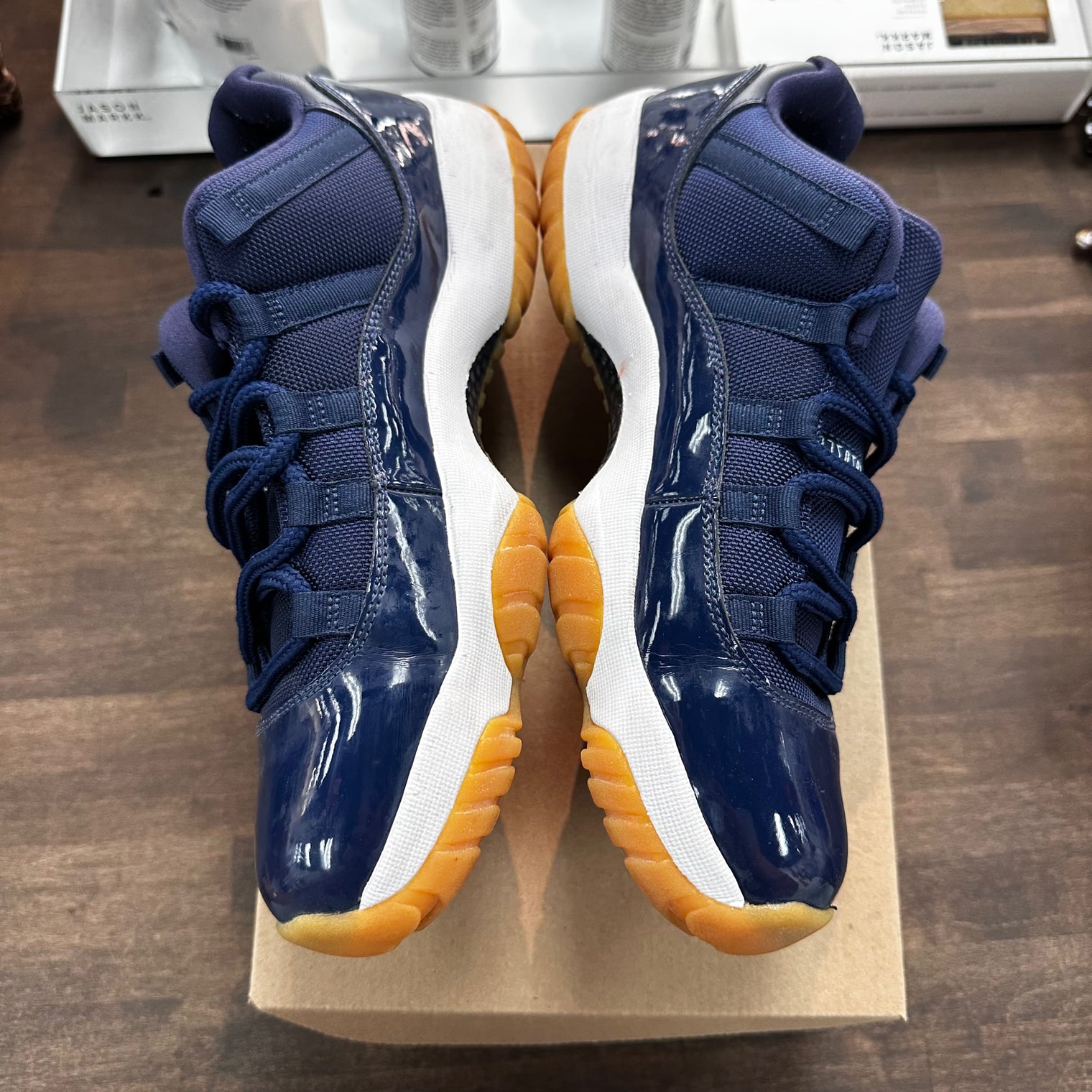 Navy Gum Jordan 11 Low (USED,No Box)