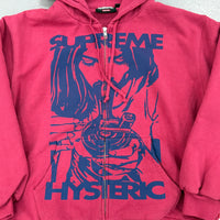 Supreme Hysteric Glamour Thermal Lined Zip Up Hooded Sweatshirt (Lightly Worn)