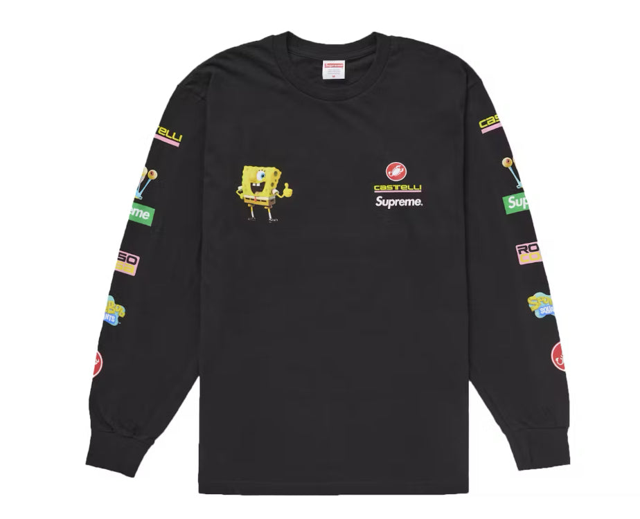 SpongeBob Supreme Castelli Racing L/S Tee Black