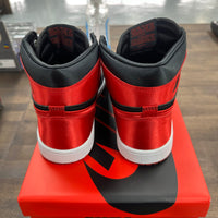 Satin Bred Jordan 1 High (W) (USED)