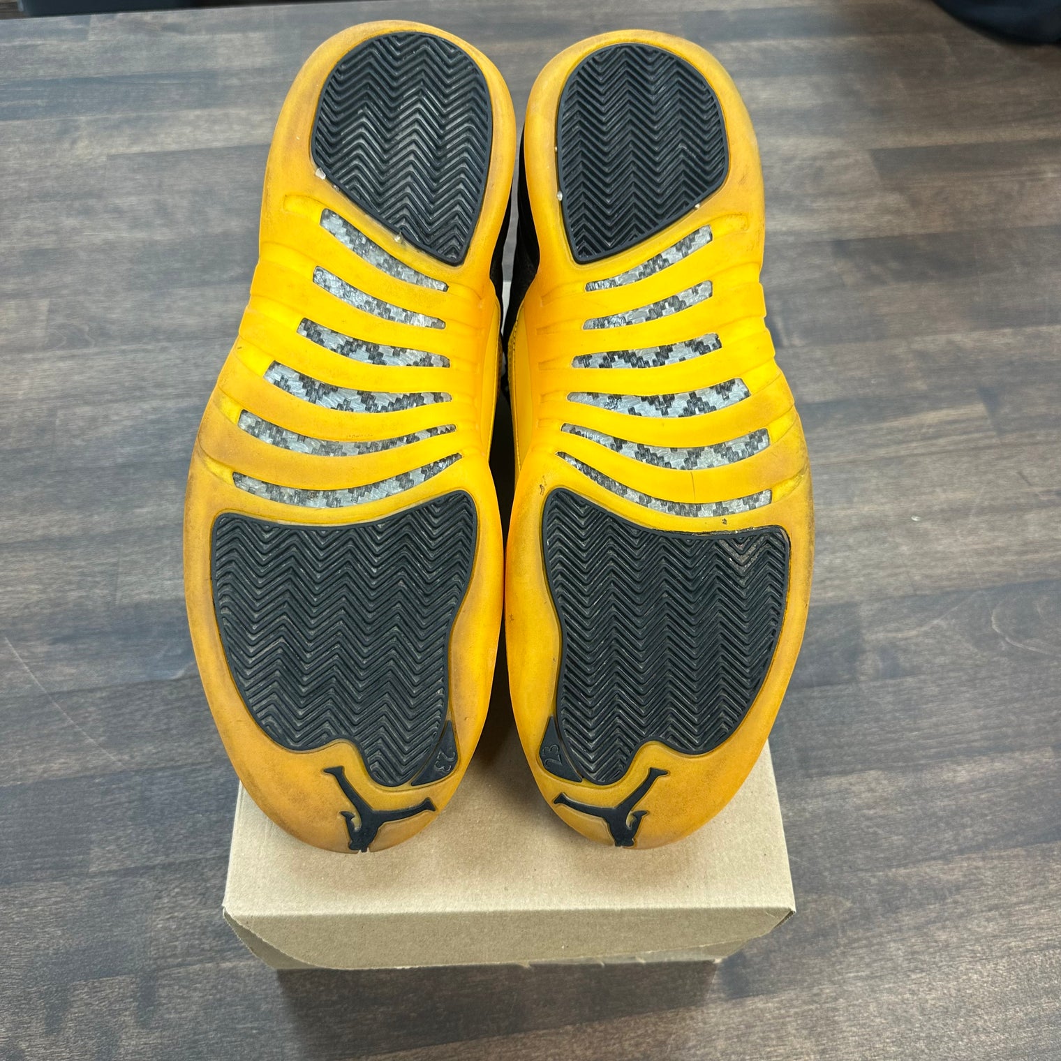 University Gold Jordan 12 (USED,NO BOX)