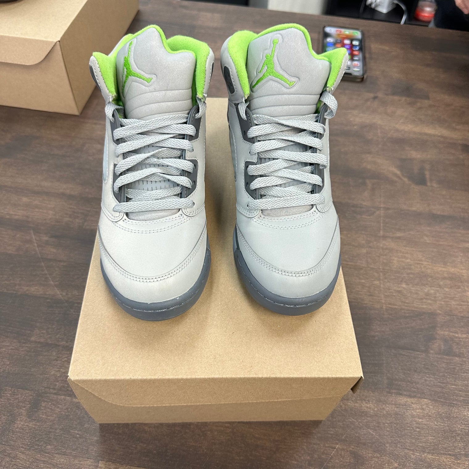 Jordan 5 GS Green Bean (USED NO BOX)