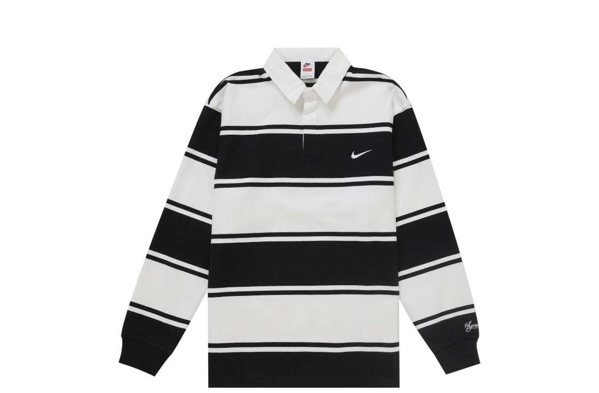 Nike Supreme Stripe Rugby Black White