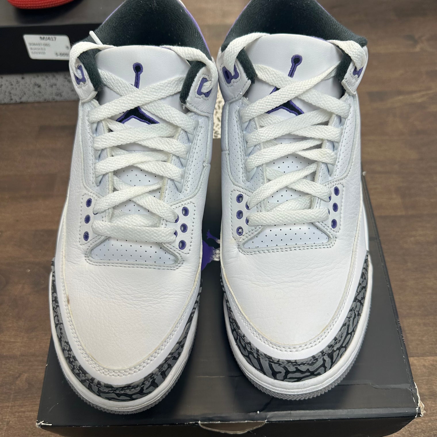 Dark Iris Jordan 3 (USED,No Insole)