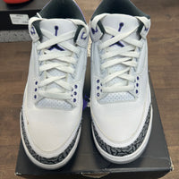 Dark Iris Jordan 3 (USED,No Insole)