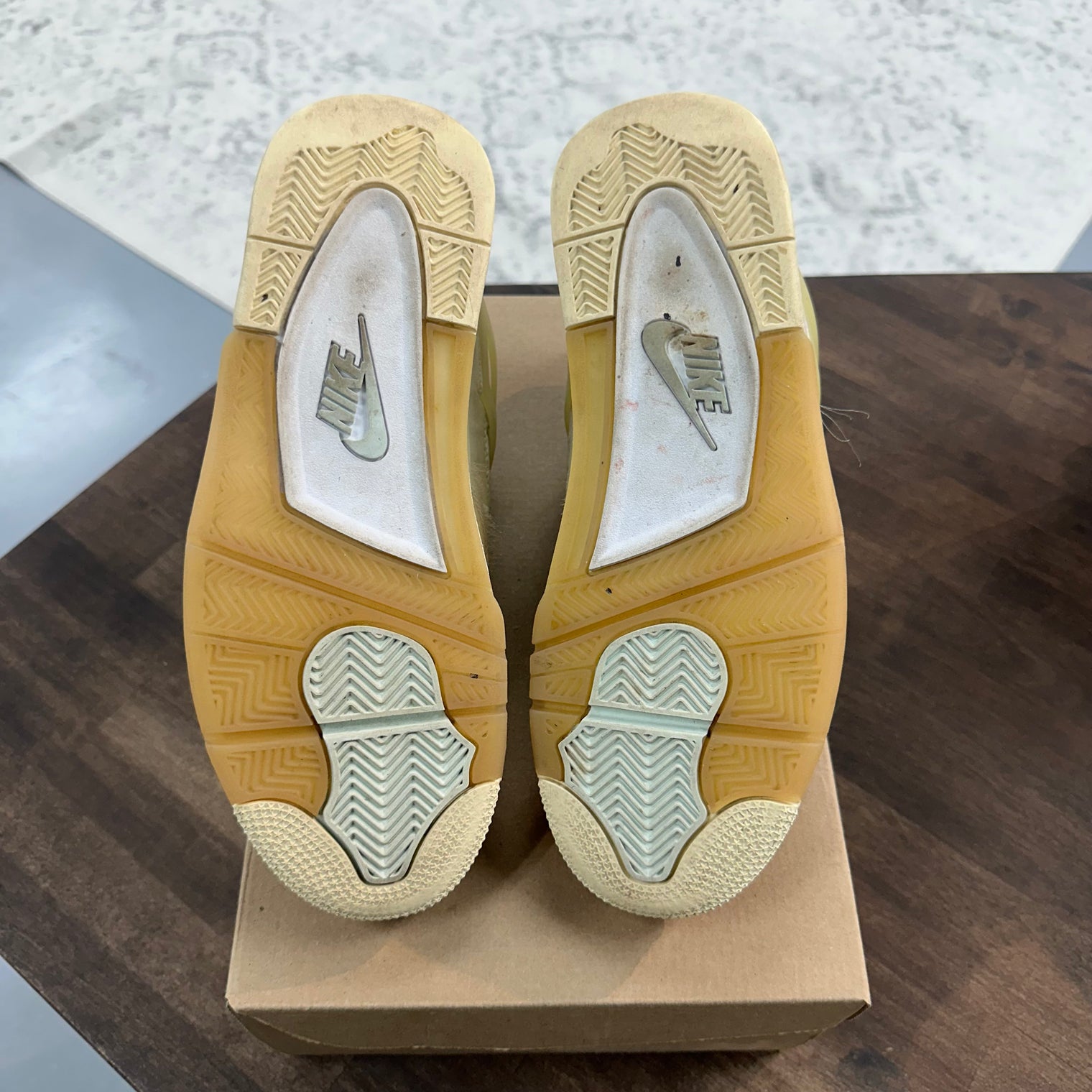 Off White Sail Jordan 4 (USED, No box)