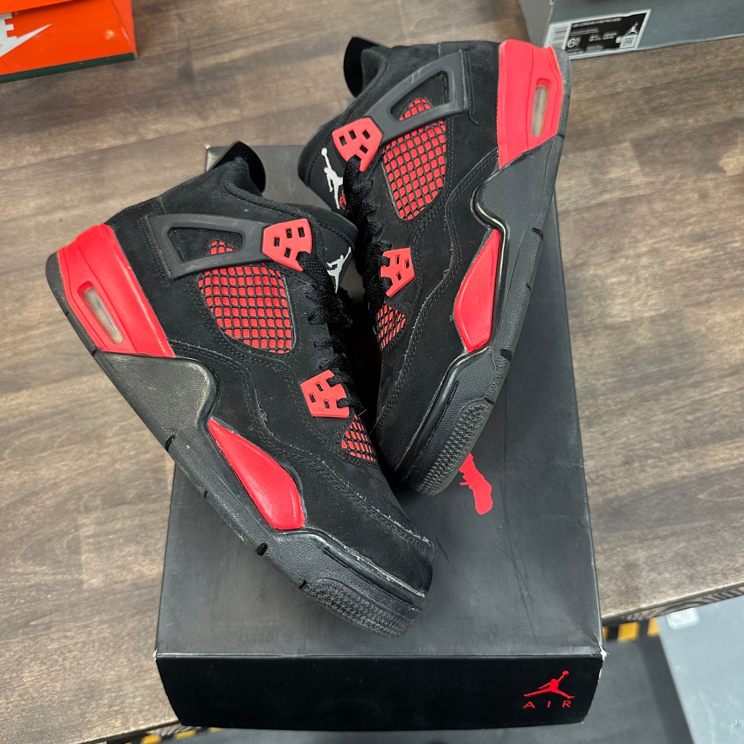 Red Thunder Jordan 4 (GS) (USED, No Box)