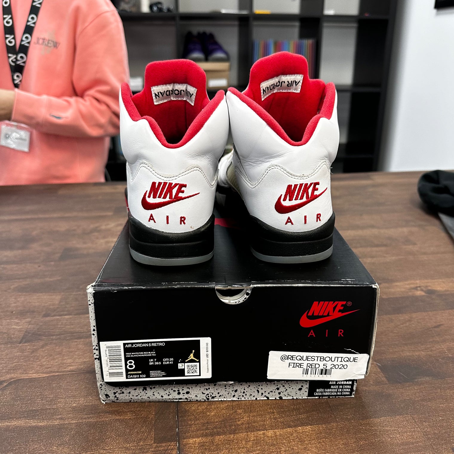 Fire Red Jordan 5 (2020) (USED)