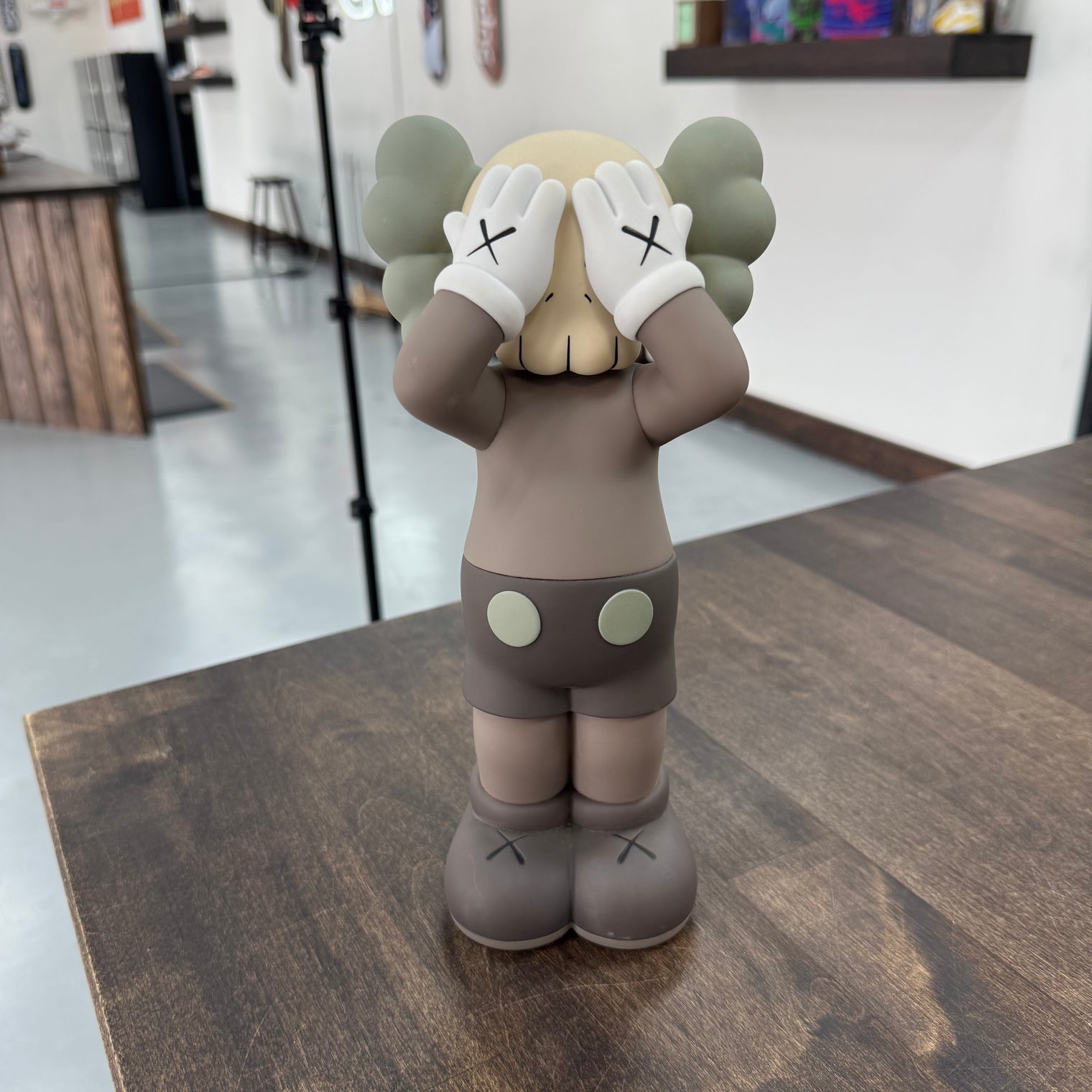 Kaws Holiday UK Vinyl Figure Brown (Displayed)