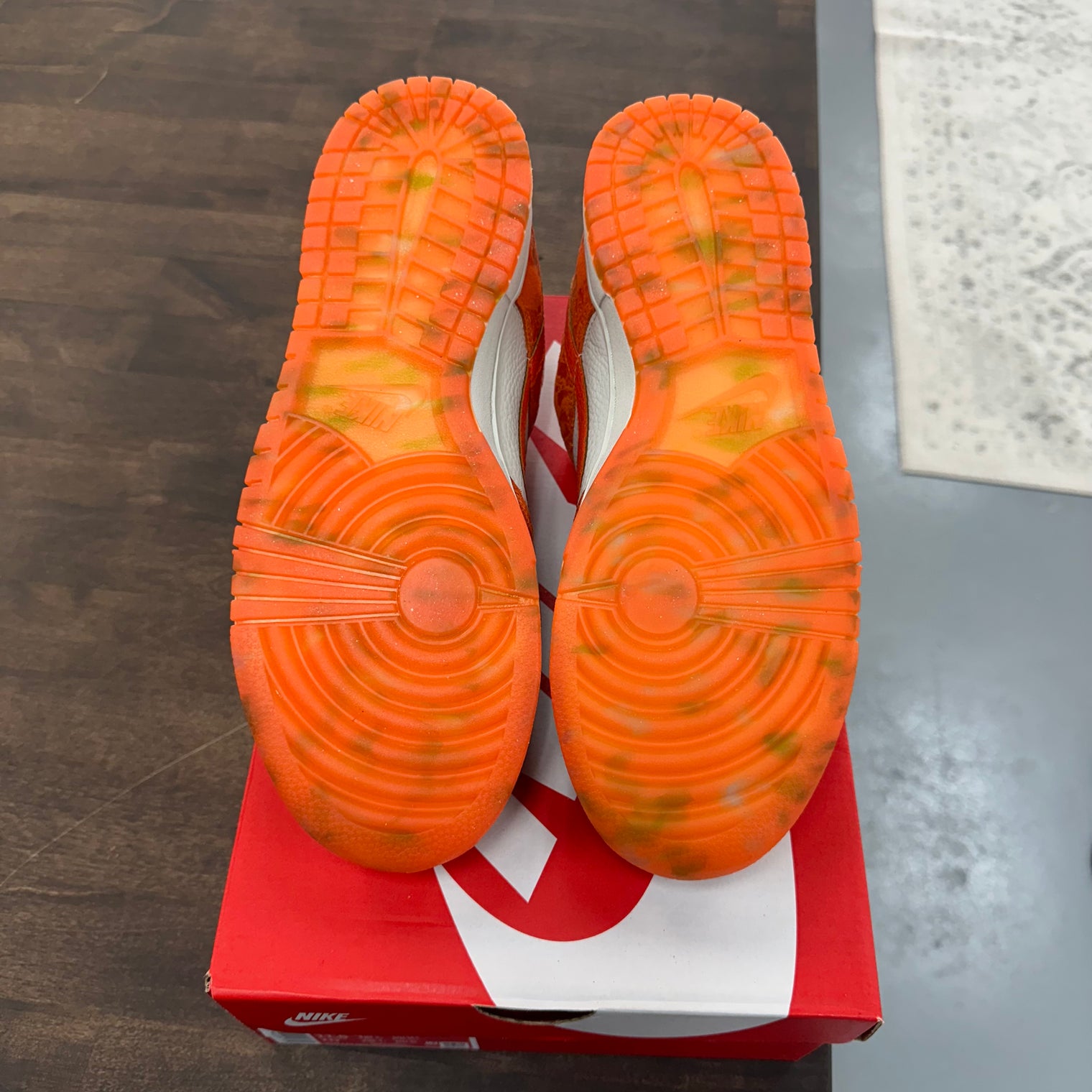 Cracked Orange Dunk Low (W) (USED)