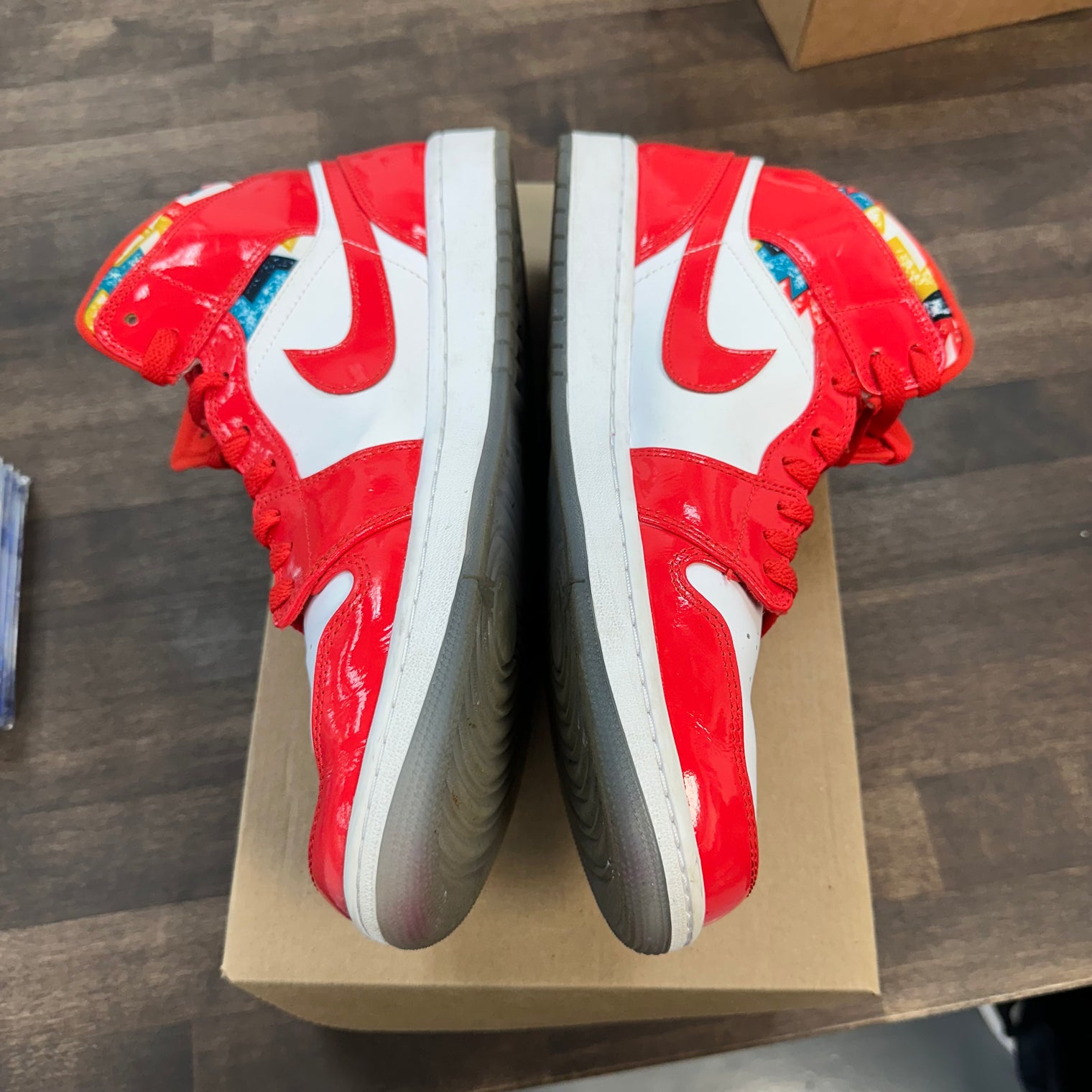 Barcelona Sweater Jordan 1 Mid (USED, No Box)