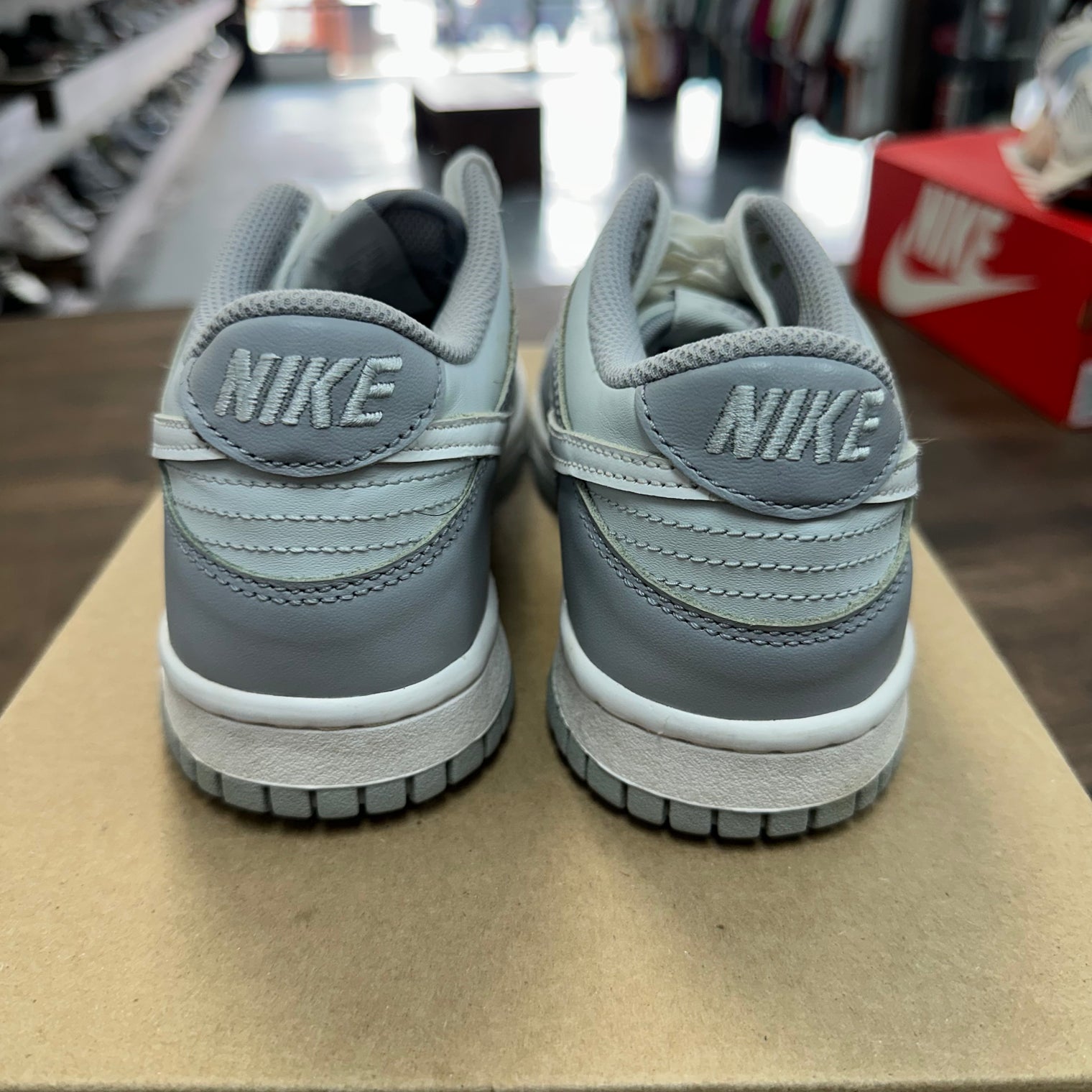 (GS) Two Tone Grey Dunk Low (USED,No Box)