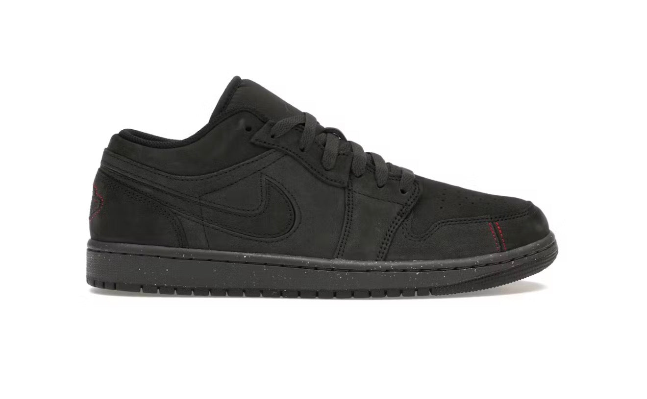 Dark Smoke Grey Varsity Red Jordan 1 Low SE Craft